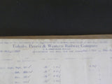 Toledo Peoria & Western Railway Company Payroll 1918-1919