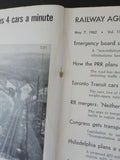 Railway Age Weekly 1962 May 7 PRR bridge washouts Mergers Toronto Transit Loose