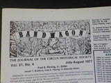 Bandwagon 1977 July August Circus Magazine La Tena Big 3 ring animal circus 1917