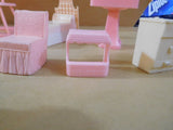 Vintage Dollhouse Furniture and Accessory Lot (37) Pieces Plastic