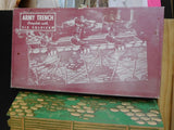 Army Trench Complete with Six Soldiers Built-Rite Toys (8 soldiers) 1940s?