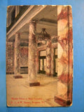 Postcard Marble Pillars at Main Entrance DL&W Station Scranton PA Delaware Lacka