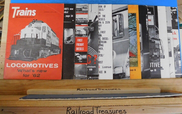 Trains Magazine Complete Year 1962 12 issues