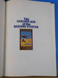 Golden Age of the Railway Poster by JT Shackleton 1976 w/Dust Jacket
