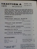 Traction & Models #215 March 1984 Brooklyn PCC North Prairie Electric RY