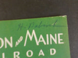 Boston & Maine Railroad Employee Magazine 1953 April Annual Financial Report