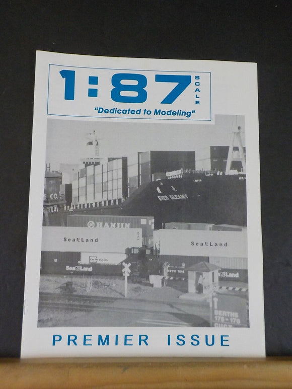 1:87 Scale Magazine Issue #1 Dedicated to Modeling 1992 January February Premier