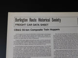 Burlington Route Historical Society Lot of 9 Maps Drawings Data sheets