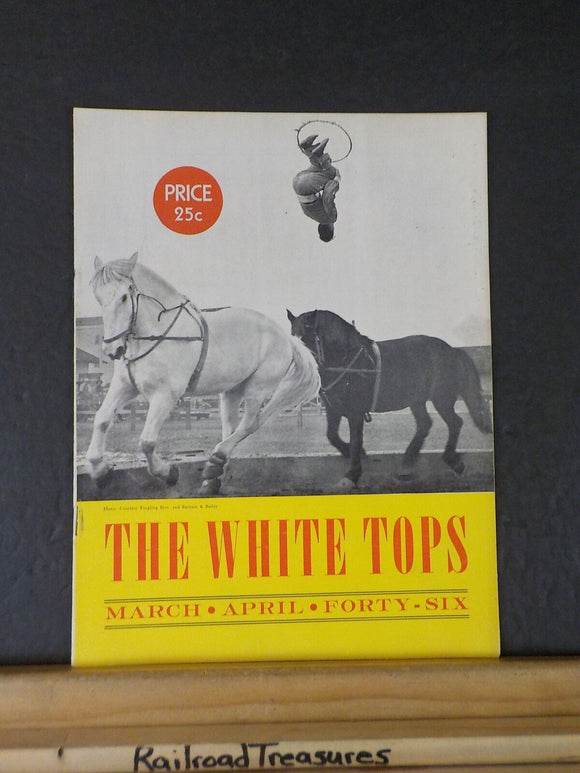 White Tops Circus Magazine 1946 March April John King and the Chief