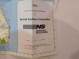 Map Norfolk Southern Operating subsidiaries 1983 NS