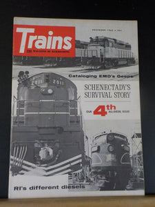 Trains Magazine 1965 December Schenectady's survival story 4th diesel issue RI