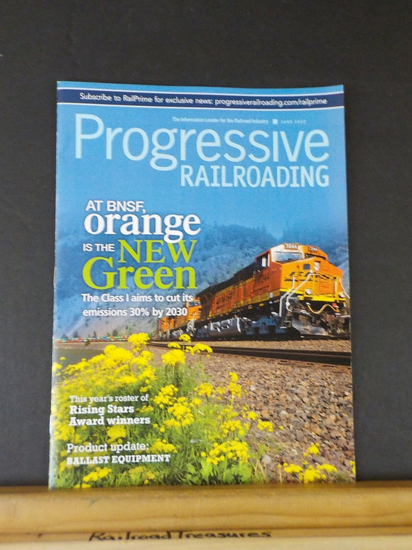 Progressive Railroading 2022 June BNSF Orange is the new green Ballast equipment