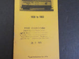 Gilbert HO Checklist 1938-1963  1976  Stamped Sample   Stapled