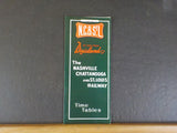 Nashville Chattanooga & St Louis Ry public timetable 1957 Spring NC&StL