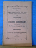 Delaware Railroad Company Annual report 1899
