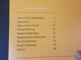 Union Pacific Railroad Annual Report 1991 Financials OPerations Map