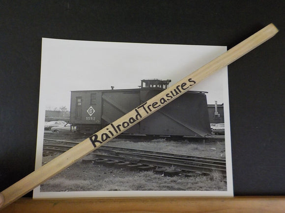 Photo Erie Lackawanna Snowplow #95912 8 X 10 Black & White