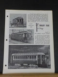 Trolley Talk #42 1963 Februray Make a Millcreek Valley model O ga from Pittman