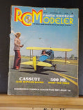 RC Modeler Radio Control 1976 September Cassutt 500ml Sport old timer Damage