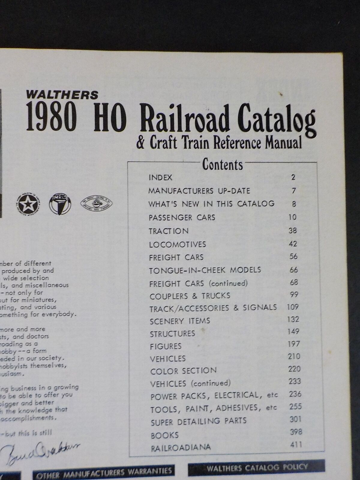 Walthers HO Railroad Catalog & Craft Train Reference Manual 1980 ...