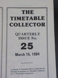Timetable Collector #25 1984 March Electric Railways of Western Pennsylvania