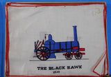 Historic Engines of Yesterday on Cocktail Napkins Set of Eight Railroad Engines