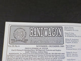 Bandwagon 1989 November December Circus Magazine Biller Bros Herbert's Horses