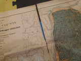 Map West Virginia Geological Survey  Maps 1913 Cabell Couty WV