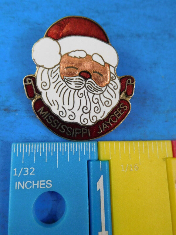 Jaycees Mississippi Santa Clause pin