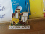 Jaycees California Bear In Yellow Pants With Dice    PIN