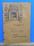 ICS Railroad Freight Classification  #5401 Edition 2 by Wilson &  Johnston 1940