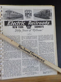 Electric Railroads New York Information Lot of various issues spiral bound