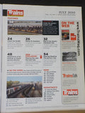 Trains Magazine 2010 July World's Largest yard New Mexico short line Milw tracks