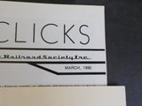 Wheel Clicks 1990 March Pacific Railroad Society A Fun Trip by Train