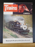 Trains Magazine 1973 March E6 curtain call Steam gets the glory, diesel does the