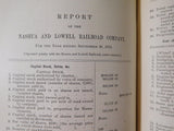 Board of Railroad Commissioners Massachusetts 5th Annual Report 1873 Returns