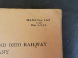 Chesapeake and Ohio Railway Baltimore and Ohio Railroad Company mechanical depar