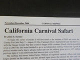 Carnival Midway Vol 6 #6 November/December 2004 Modeler’s Section