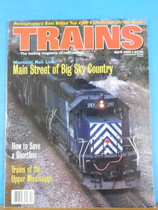 Trains Magazine 1993 April Main street of Big Sky Country Trains of Upper Missis