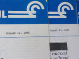 Conrail News Clip Lot of 8 1985 August Various issues