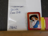 Jaycees Mississippi Drink Coca-Cola Red haired lady blue dress glass     PIN