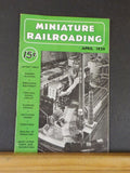 Miniature Railroading 1939 April Vol 2 #1 Magazine Scenery building Rebuiding eq