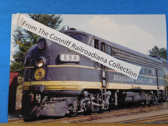 Photo SeaBoard Coast Line Locomotive #694 8X11.5 Color Greenwood SC