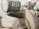 Oil on canvas K4s Pennsylvania Steam Locomotives PRR Don Antes