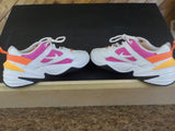 Nike Tekno womens sneakers A03108-104 Size 9 White, Hot Pink & Neon Orange