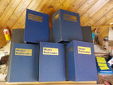 Model Railroader Magazine Binders 5 approx 5 inch binders with rods Blue USED