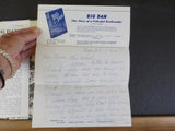Big Dan The Story of a Colorful Railroader by Frank Cunningham Signed letter