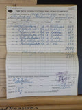 New York Central Freight Station Tally Pouch Lot of 5. 1928.  Each pouch contain