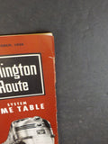 Burlington Route System Public Timetable 1958 May-October