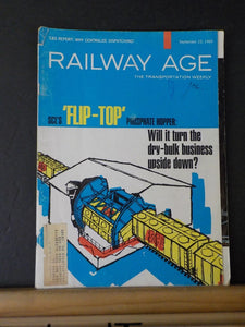 Railway Age 1968 September 23   Weekly  SCL Flip-top Phosphate hopper